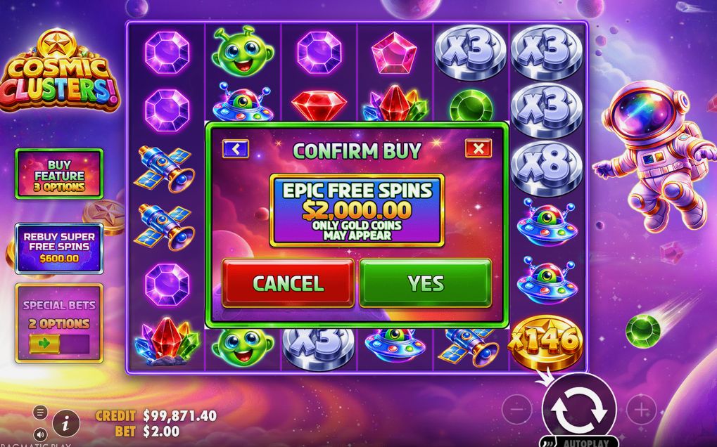 Bonus med Scatter och Money-symboler i rutnätet