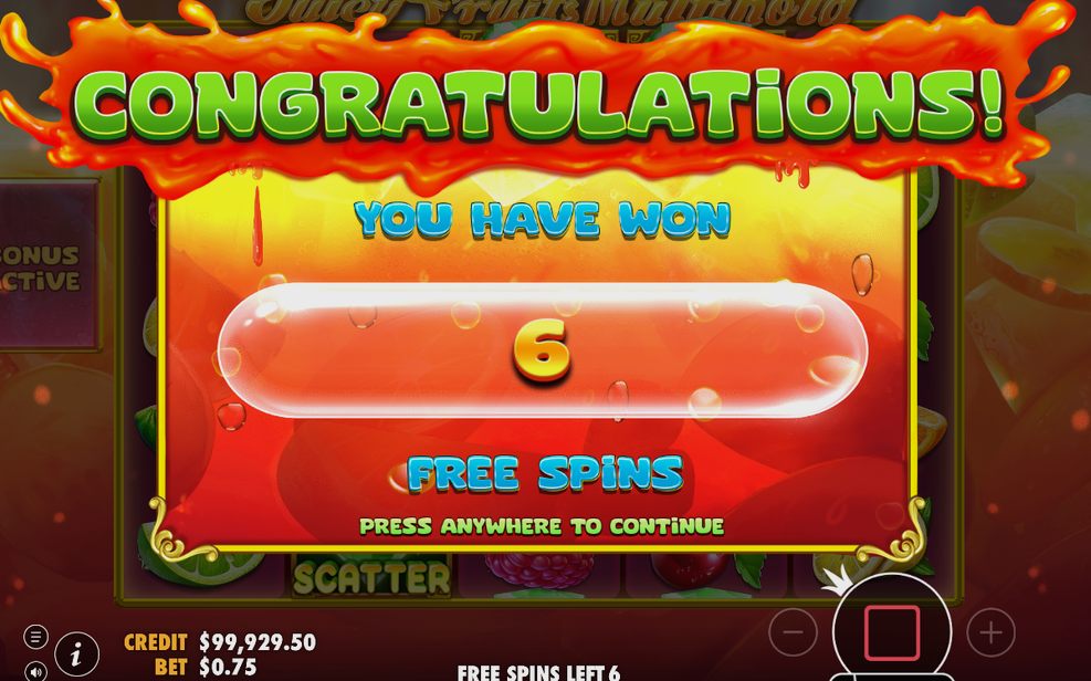 Upplåsta matriser i 2x2-uppställning under Free Spins